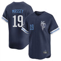 Kansas City Royals #19 Michael Massey Player Navy HeidiMiller City Connect Limited Home Stitched Jerseys