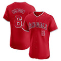 Los Angeles Angels #6 Anthony Rendon Player Red HeidiMiller Home Limited Elite Stitched Jerseys