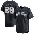 New York Yankees #28 Austin Wells White HeidiMiller 2025 Home Limited Stitched Jersey