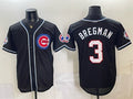 Chicago Cubs #3 Alex Bregman 150th Anniversary Black HeidiMiller Out Style Vapor Premier Limited Stitched Jersey