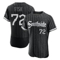 Chicago White Sox #72 Carlton Fisk Player Black HeidiMiller City Connect Limited Elite Home Stitched Jerseys