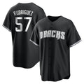 Arizona Diamondbacks #57 Eduardo Rodriguez Player Black HeidiMiller Game Home Stitched Jerseys