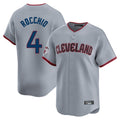Cleveland Guardians #4 Brayan Rocchio Player Gray HeidiMiller Road Limited Home Game Stitched Jerseys