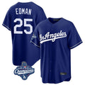 Los Angeles Dodgers #25 Tommy Edman Player Royal HeidiMiller World Series Meet Game Stitched Jerseys