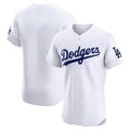 Los Angeles Dodgers Blank Player White HeidiMiller Limited Elite Home Stitched Jerseys