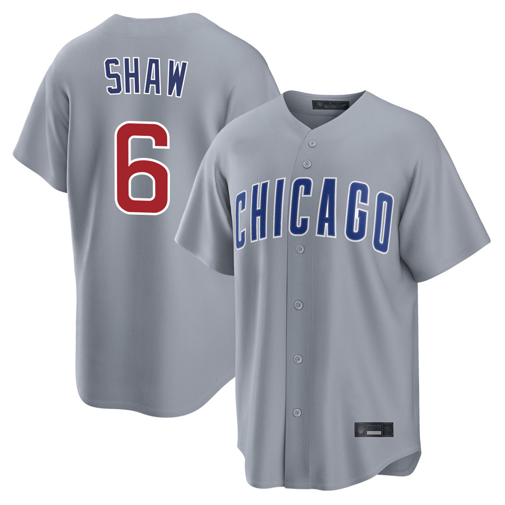 Chicago Cubs #6 Matt Shaw Player Gray HeidiMiller Home Game Stitched Jerseys