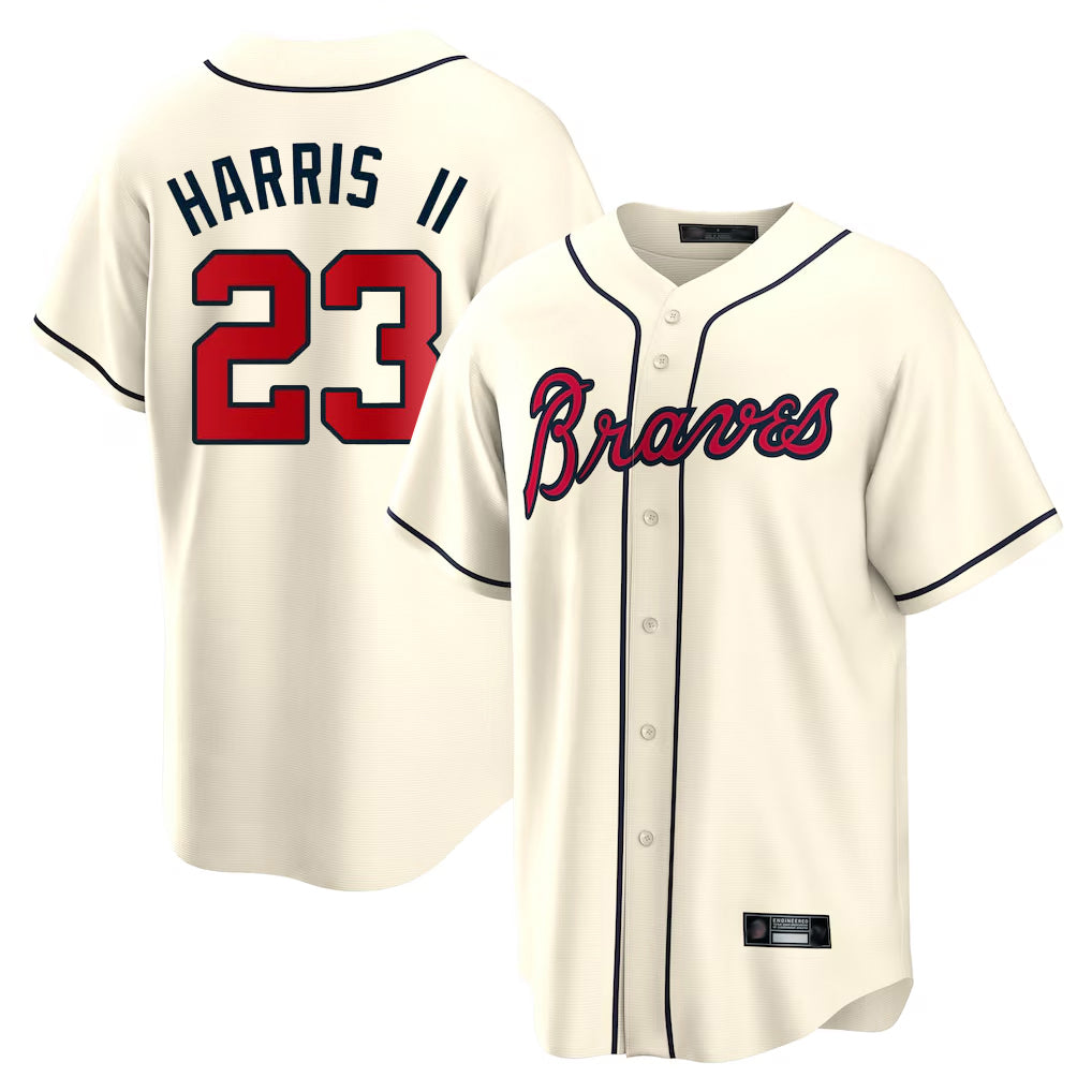 Atlanta Braves #23 Michael Harris II Player Cream HeidiMiller Home Game Stitched Jerseys