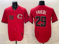 Cincinnati Reds #29 TJ Friedl Red HeidiMiller 2026 City Connect Stadium Stitched Jersey