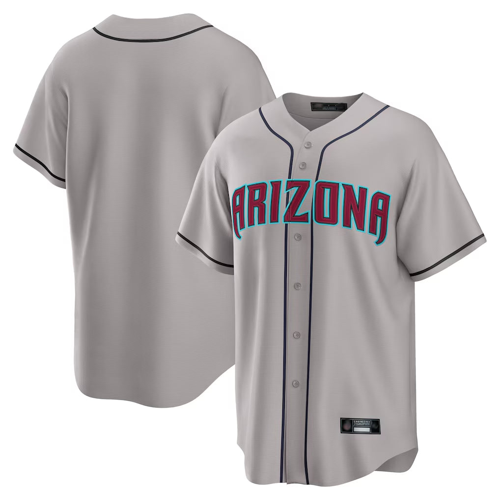 Arizona Diamondbacks Gray HeidiMiller Road Home Game Blank Player Stitched Jerseys