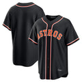 Houston Astros Blank Player Black HeidiMiller Fashion Out Home Game Stitched Jerseys