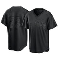 Chicago Cubs #23 Ryne Sandberg Player Black HeidiMiller T-shirt Home Game Stitched Jerseys