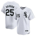 Chicago White Sox #25 Andrew Vaughn Player White HeidiMiller Stripe Limited Home Stitched Jerseys