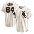 Chicago White Sox #64 Shane Smith Player Cream HeidiMiller Cooperstown Collection Limited Home Stitched Jerseys