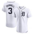 Detroit Tigers #3 Alan Trammell Player White HeidiMiller Limited Elite Home Stitched Jerseys