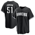 Arizona Diamondbacks #51 Randy Johnson Player Black HeidiMiller Game Home Stitched Jerseys