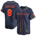 Houston Astros #8 Christian Walker Player Navy HeidiMiller City Connect Home Limited Stitched Jerseys