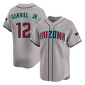 Arizona Diamondbacks #12 Lourdes Gurriel Jr Player Gray HeidiMiller Road Limited Home Game Stitched Jerseys
