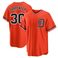 Detroit Tigers #30 Kerry Carpenter Player Orange HeidiMiller Home Game Stitched Jerseys