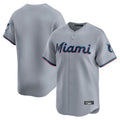 Miami Marlins Blank Player Gray HeidiMiller Home Limited Stitched Jerseys