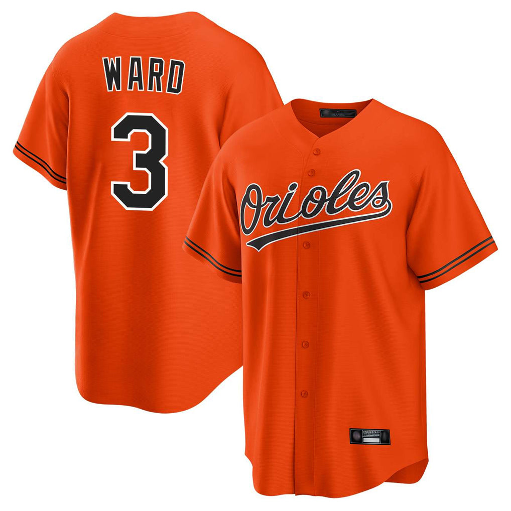 Baltimore Orioles #3 Taylor Ward Player Orange HeidiMiller Home Game Stitched Jerseys