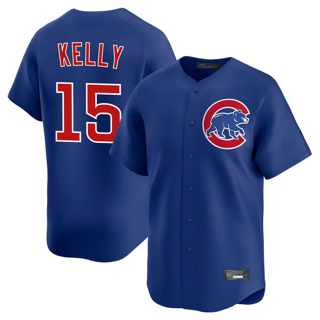 Chicago Cubs #15 Carson Kelly Player Royal HeidiMiller Limited Home Stitched Jerseys