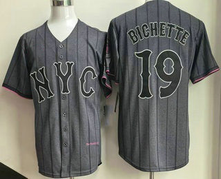 New York Mets #19 Bo Bichette Gray HeidiMiller City Connect Limited Jersey