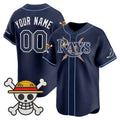 Custom Tampa Bay Rays x One Piece Navy HeidiMiller Vapor Premier Limited Jersey - Stitched