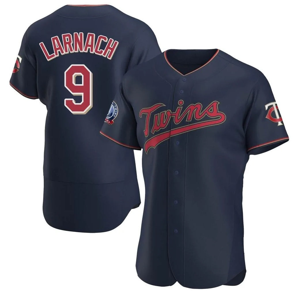 Minnesota Twins #9 Trevor Larnach Player Navy HeidiMiller 60th Home Limited Elite Stitched Jerseys