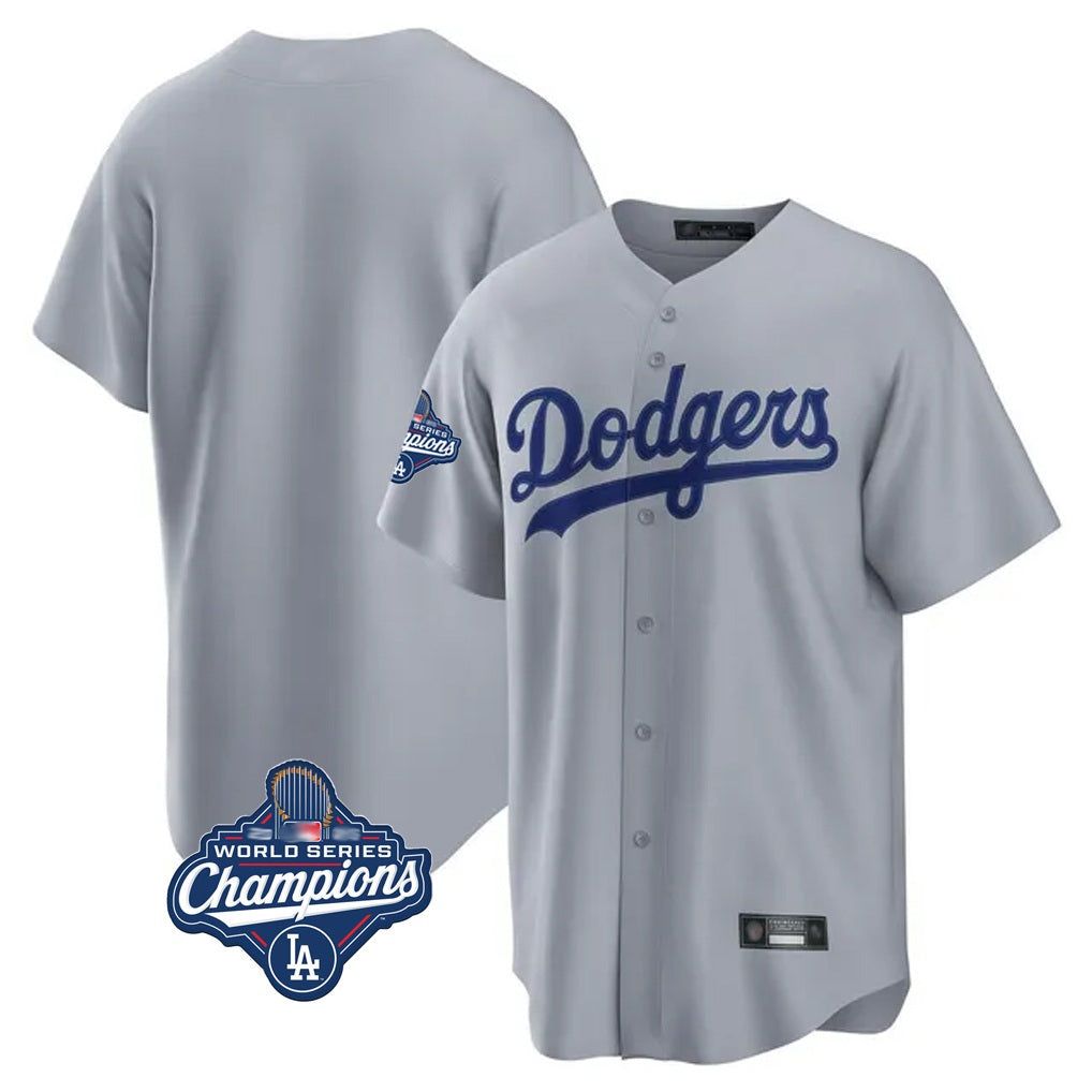 Los Angeles Dodgers Blank Player Gray HeidiMiller Game Home World Series Meet Stitched Jerseys