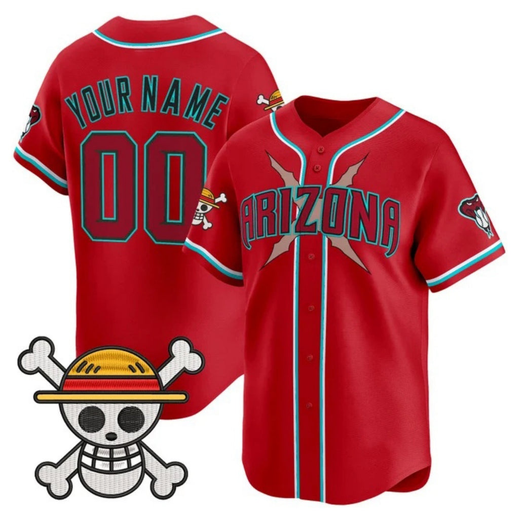 Custom Arizona Diamondbacks x One Piece Red HeidiMiller Vapor Premier Limited Jersey - Stitched