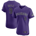 Colorado Rockies #9 Brenton Doyle Player Purple HeidiMiller Limited Elite Home Stitched Jerseys