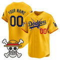 Custom Los Angeles Dodgers x One Piece Gold HeidiMiller 2025 Vapor Premier Limited Jersey - Stitched