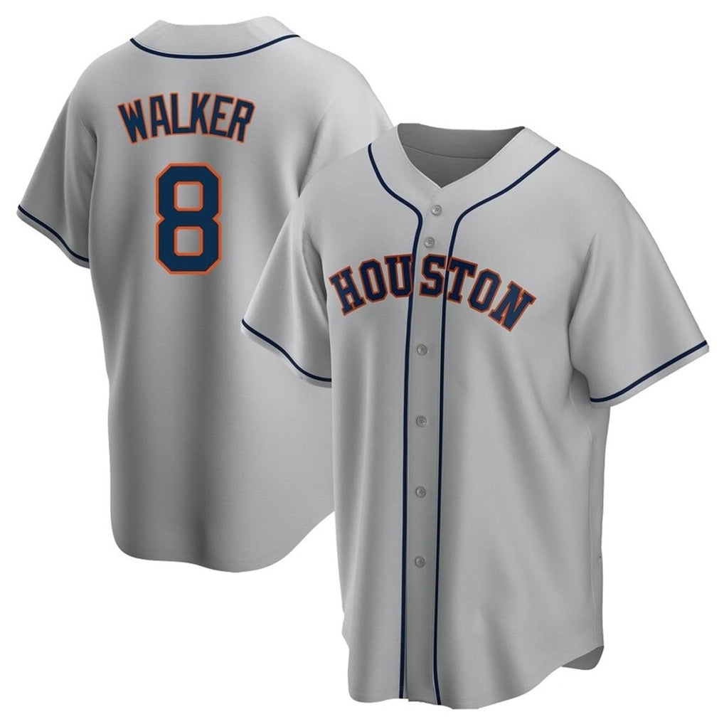 Houston Astros #8 Christian Walker Player Gray HeidiMiller Home Game Stitched Jerseys