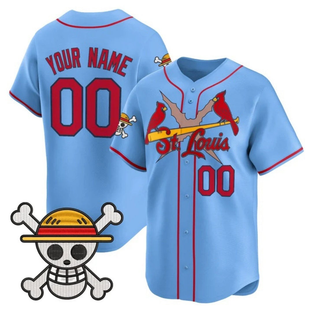 Custom St. Louis Cardinals x One Piece Blue HeidiMiller Vapor Premier Limited Jersey - Stitched