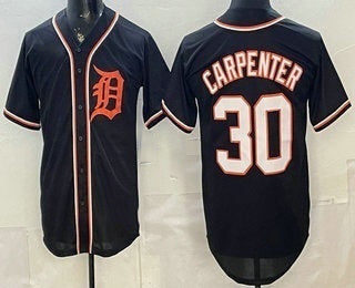 Detroit Tigers #30 Kerry Carpenter 2026 Black HeidiMiller Fashion Cool Base Jersey