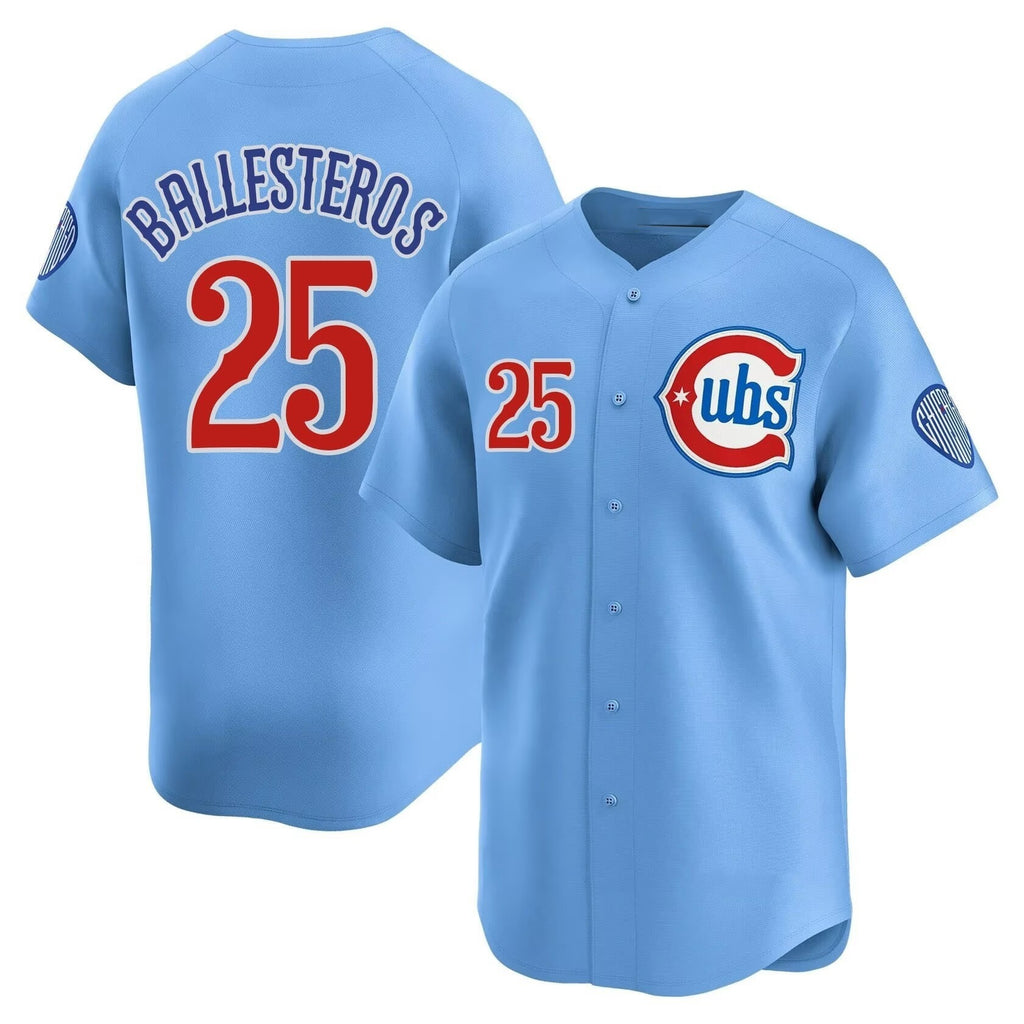 Chicago Cubs #25 Moises ballesteros Blue HeidiMiller 2024 25 2nd Alternate Limited Stitched Jersey