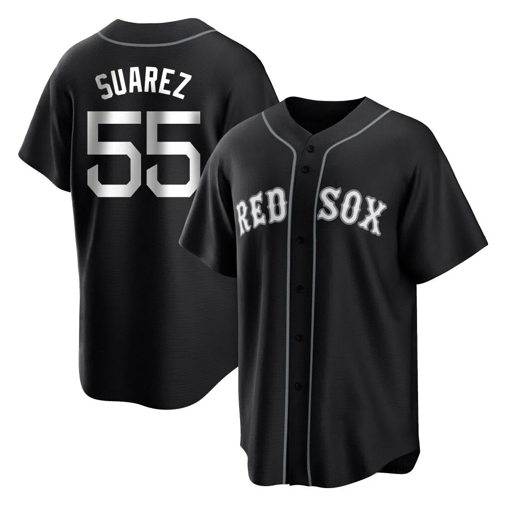 Boston Red Sox #55 Ranger Suarez Player Black HeidiMiller Home Game Stitched Jerseys