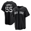 Boston Red Sox #55 Ranger Suarez Player Black HeidiMiller Home Game Stitched Jerseys