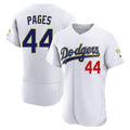 Los Angeles Dodgers #44 Andy Pages Player Gold White HeidiMiller 2026 Collection Stadium Limited Elite Stitched Jerseys