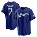Los Angeles Dodgers #7 Blake Snell Player Royal HeidiMiller City Connect Home Game Stitched Jerseys