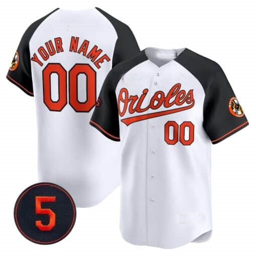 Custom Baltimore Orioles Robinson Patch Vapor Premier Limited Jersey V2 ¨C All Stitched-White HeidiMiller