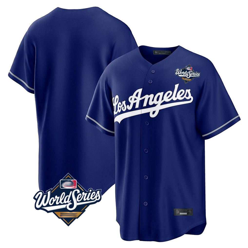 Los Angeles Dodgers Blank Player Royal HeidiMiller Game World Series Stitched Jerseys