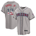 Arizona Diamondbacks #12 Lourdes Gurriel Jr Player Gray HeidiMiller USA 250 Fourth of July Home Game Stitched Jerseys
