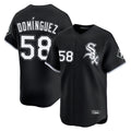 Chicago White Sox #58 Seranthony Dominguez Player Black HeidiMiller Limited Home Stitched Jerseys