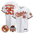 Baltimore Orioles #35 Adley Rutschman Player White HeidiMiller 30th Anniversary of 2131 Home Game Stitched Jerseys