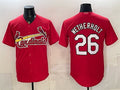St. Louis Cardinals #26 JJ Wetherholt Red HeidiMiller Cool Base Stitched Jersey
