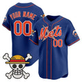 Custom New York Mets x One Piece Royal HeidiMiller Vapor Premier Limited Jersey - Stitched