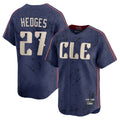 Cleveland Guardians #27 Austin Hedges Player Navy HeidiMiller City Connect Limited Home Stitched Jerseys