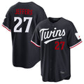 Minnesota Twins #27 Ryan Jeffers Player Navy HeidiMiller Home Game Stitched Jerseys