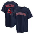 Cleveland Guardians #4 Brayan Rocchio Player Navy HeidiMiller Game Home Stitched Jerseys